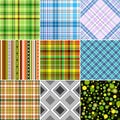 Set seamless patterns Royalty Free Stock Photo
