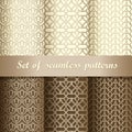 Set of seamless patterns 1 Royalty Free Stock Photo