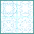 Set of seamless patterns - Guilloche ornamental Royalty Free Stock Photo