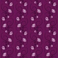 Set of seamless patterns with roses. Vector graphic. EPS 10 Royalty Free Stock Photo