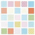 Set of seamless patterns Royalty Free Stock Photo