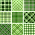 Set of seamless tartan patterns