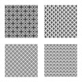 A set of seamless vector patterns. Black and white patterns to create a graph.