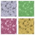 Set of seamless vector textures. Grunge background with attrition, cracks and ambrosia.