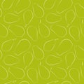 A set of seamless vegetable patterns. Vector white contour illustration of avocado on a colored background. 1000x1000 Royalty Free Stock Photo
