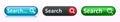 Set search bar web page internet browser button, search box template isolated Ã¢â¬â vector for stock