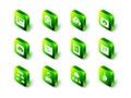 Set Search concept with folder, cloud computing, Cloud technology data transfer, Browser window, Data export, Server Royalty Free Stock Photo