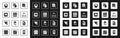 Set Search concept with folder, Server, Data, Web Hosting, Cloud technology data transfer, Social network, Folder tree