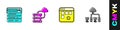 Set Search engine, Network cloud connection, Loading data window and Computer network icon. Vector Royalty Free Stock Photo