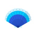 Seashell. Flat color summer Holiday icon on white background. Royalty Free Stock Photo