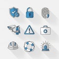 Symbols are universally associated with safety, protection, and Royalty Free Stock Photo