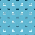 Set Seesaw and Forest on seamless pattern. Vector