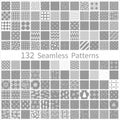 Set of semless patterns Royalty Free Stock Photo