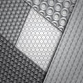 Set of several seamless carbon fiber patterns