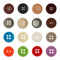Set of sewing buttons on background Royalty Free Stock Photo