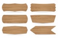 Set of 6 shapes wooden sign boards