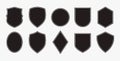 Set shield emblem badge collection Royalty Free Stock Photo