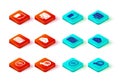 Set Shield with mail and e-mail, Mail in hand, Website envelope, Envelope, Monitor and Phone graphic tablet icon. Vector