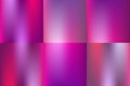 Set of shiny metallic nacre pink purple gradient background. Elegant chic curtain texture. Bright abstract .