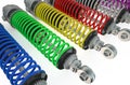Set of shock absorbers Royalty Free Stock Photo