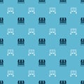 Set Shooting gallery and Double swing on seamless pattern. Vector