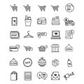 set of shopping icons. Vector illustration decorative design Royalty Free Stock Photo