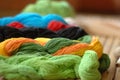 Set of silk yarn Royalty Free Stock Photo