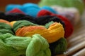 Set of silk yarn Royalty Free Stock Photo
