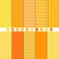 Set of simple abstract shapes patterns seamless background Royalty Free Stock Photo