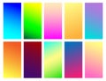 Set Of Color Gradient Backgrounds