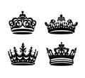 set of simple crowns for princess and queen. Third collection