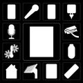 Set of Window, Remote, Intercom, Panel, Home, Power, Temperature