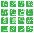 Set of simple icons. Royalty Free Stock Photo