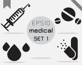 Set Of 4 Simple medical set