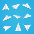 Set a simple paper planes icon. Royalty Free Stock Photo