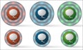 Set of six icons Royalty Free Stock Photo