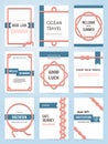 Set of six vector banner templates