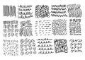 Set of sketch textures