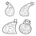 A set of sketches of a bottle of poison or elixir_3