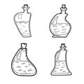 A set of sketches of a bottle of poison or elixir_1