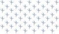 Set of sky blue airplane silhouettes direction down, set of cars icons white background