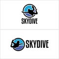 A set of Skydive logo design