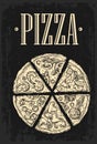 Set slice pizza Pepperoni, Hawaiian, Margherita, Mexican, Seafood, Capricciosa.