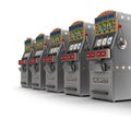 Set of slot machines