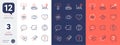 Set of Smile, Smartphone target and Consulting business line icons. For design. Vector