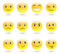 Set of smiles Royalty Free Stock Photo