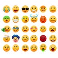 set of smileys with emotions vector icon design