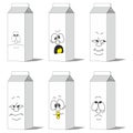 Set smiling paper packs 012