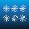 set of Snow flakes choices