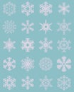 Set Of Snowflakes